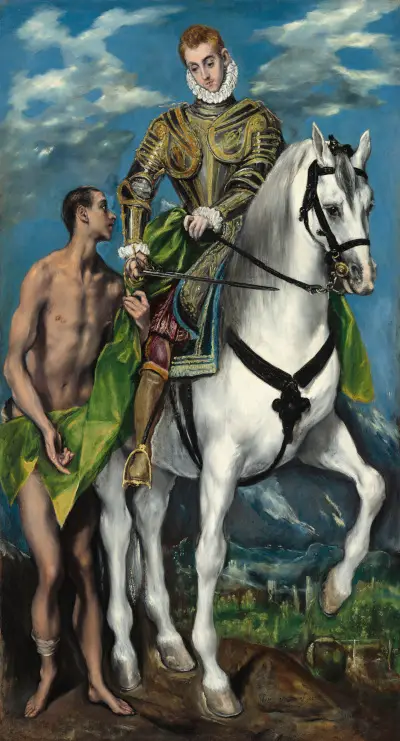 Saint Martin and the Beggar El Greco